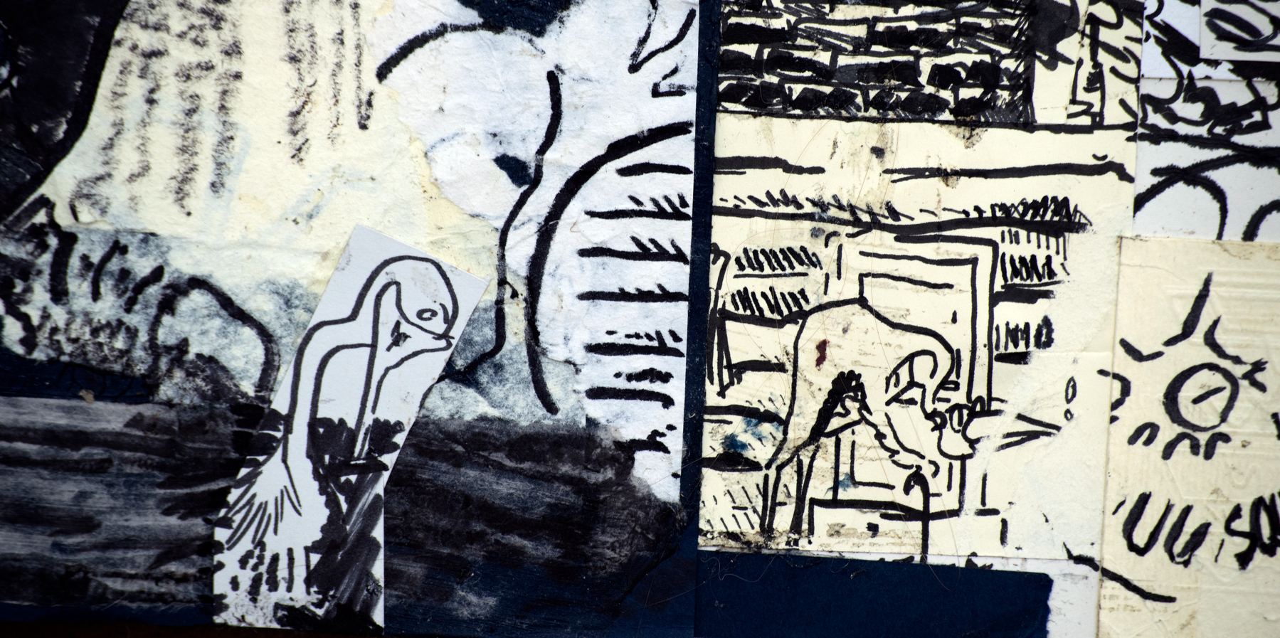 This is another detail shot and shows some of the birds on the ground